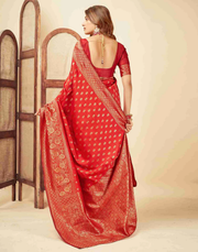 Timeless Red Banarasi Silk Saree