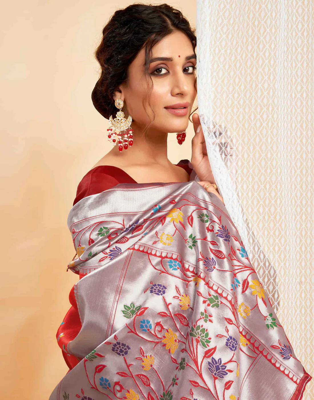 Timeless Red Banarasi Silk Saree