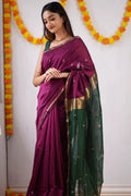 Banarasi Silk Saree with Elegant Zari Weaving