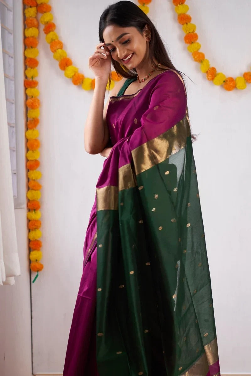 Banarasi Silk Saree with Elegant Zari Weaving