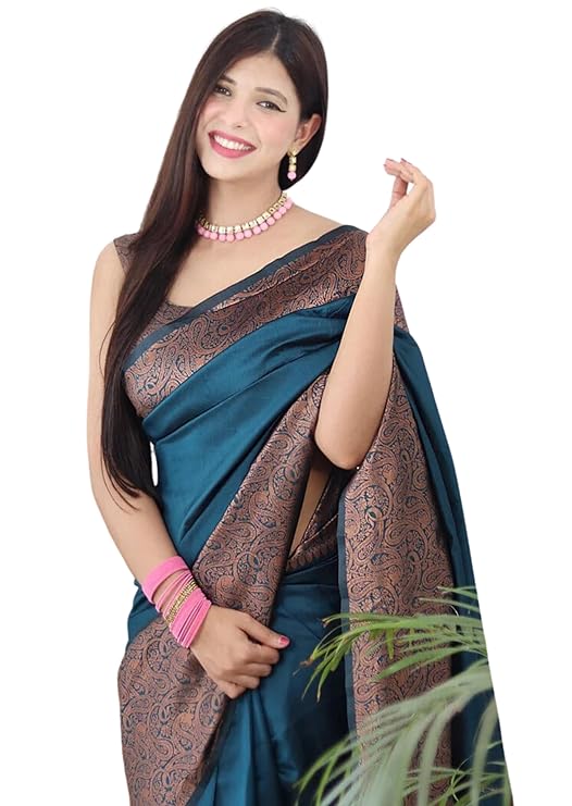 Vibrant Fuchsia Banarasi Silk Saree with Golden Zari